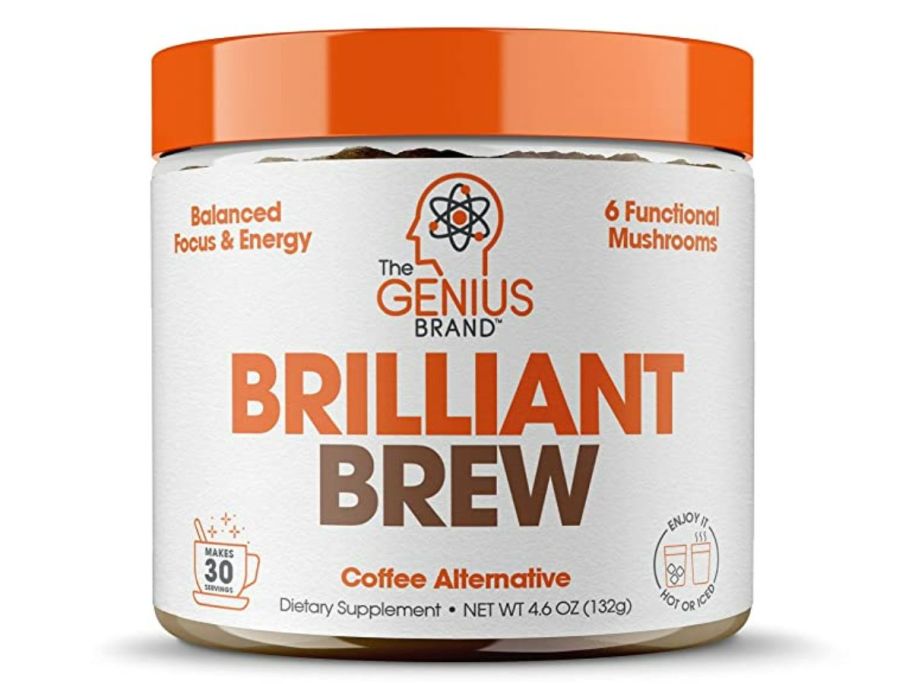 Genius Brilliant Brew Coffee Alternative Salted Caramel 30-Servings stock image