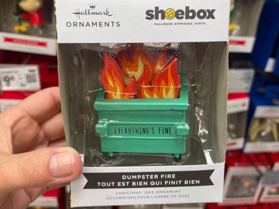 Hallmark Dumpster Fire Ornament