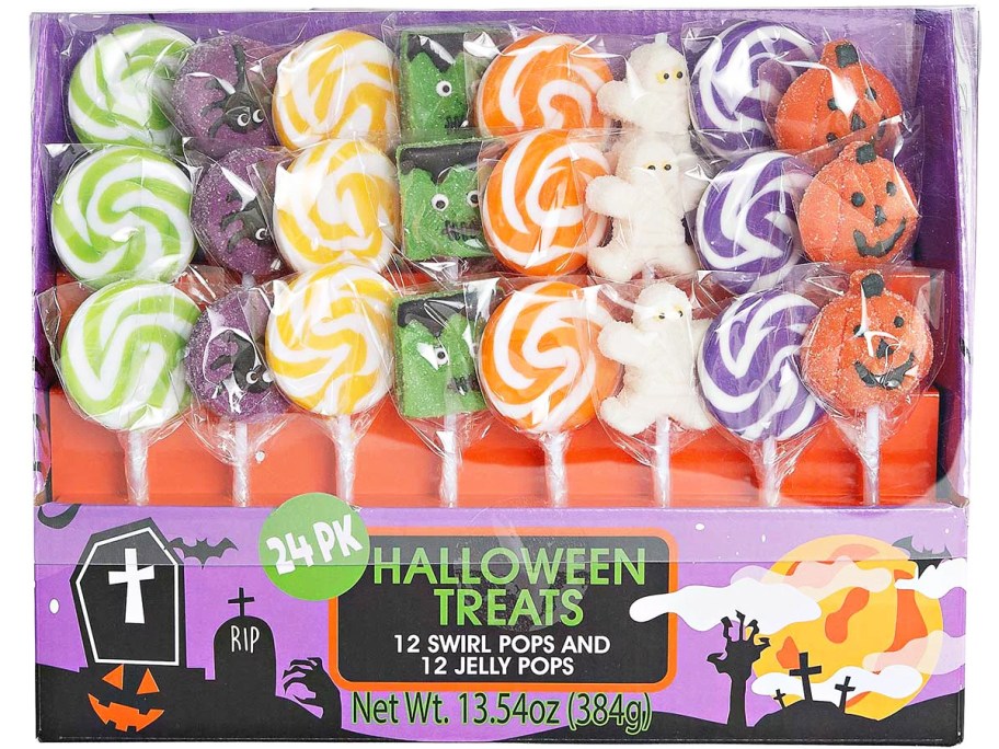 box of halloween lolly pops