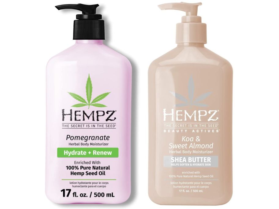 2 bottles of Hempz Body Lotion