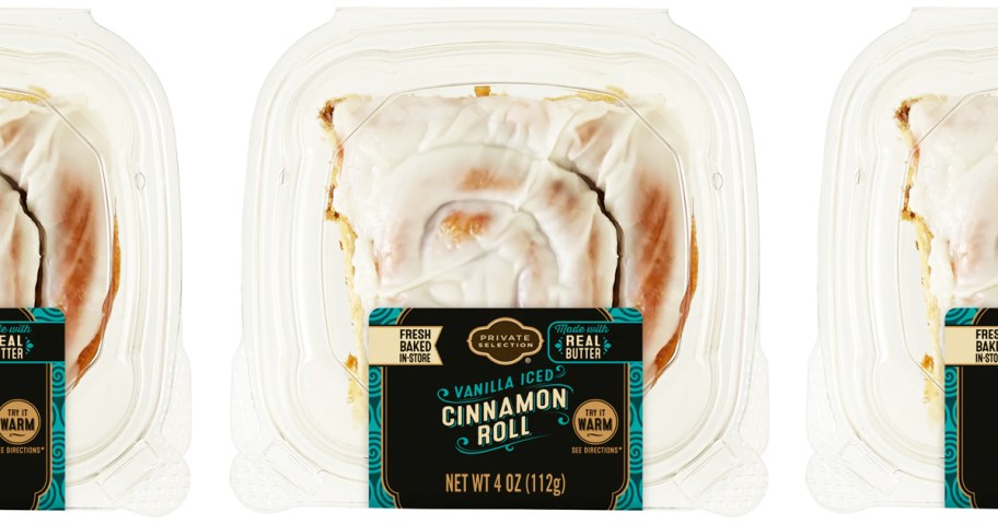 individually packaged cinnamon roll