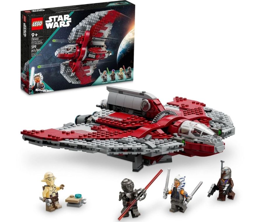 a lego shuttle craft and mini figures