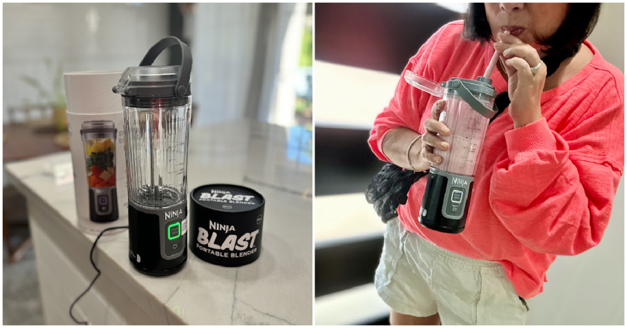 The Ninja Portable Blender being used