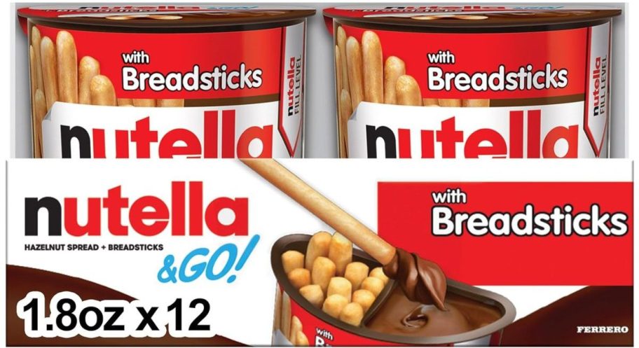 Stock image of a Nutella and Go Snack Packs w/ Breadsticks 12-Pack