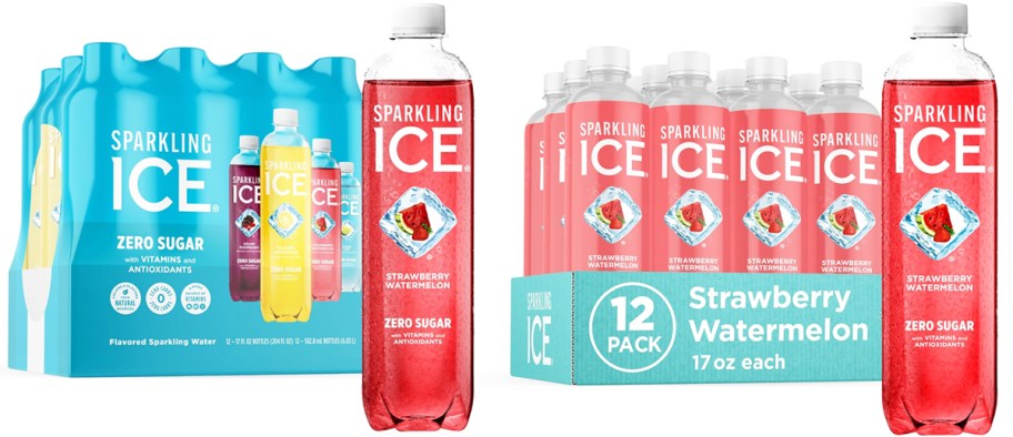 12-packs of Sparkling Ice drinks