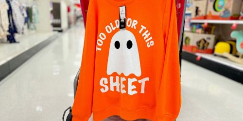 Target Has TONS of Fun Halloween Clothes – Including This Hilarious Sweatshirt!