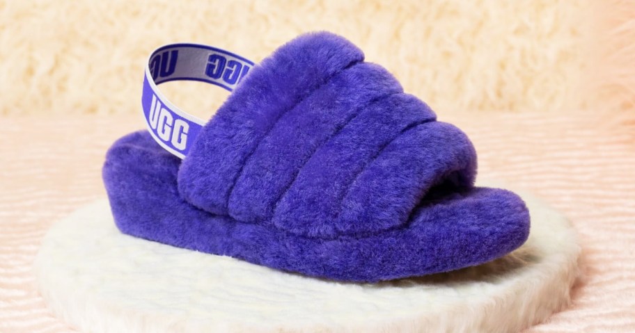 purple ugg slide slipper