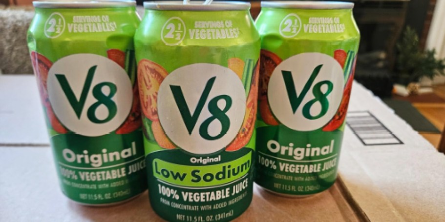 V8 Low Sodium Original 100% Vegetable Juice 6-Pack Just $3.73 Shipped on Amazon