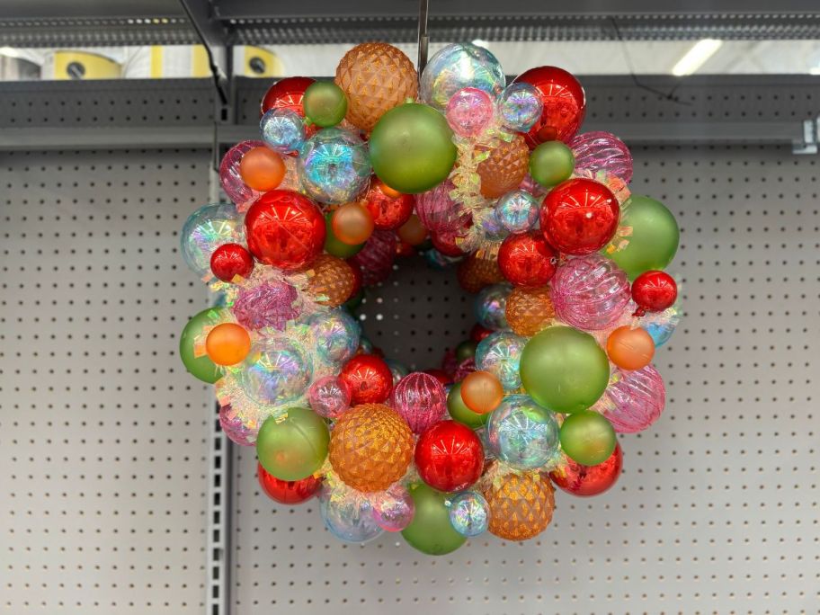 Walmart Glass Ornament Wreath