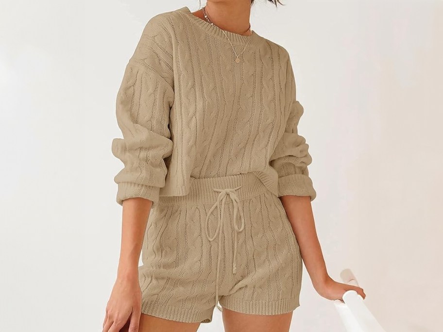 Women's 2-Piece Sweater Lounge Set 