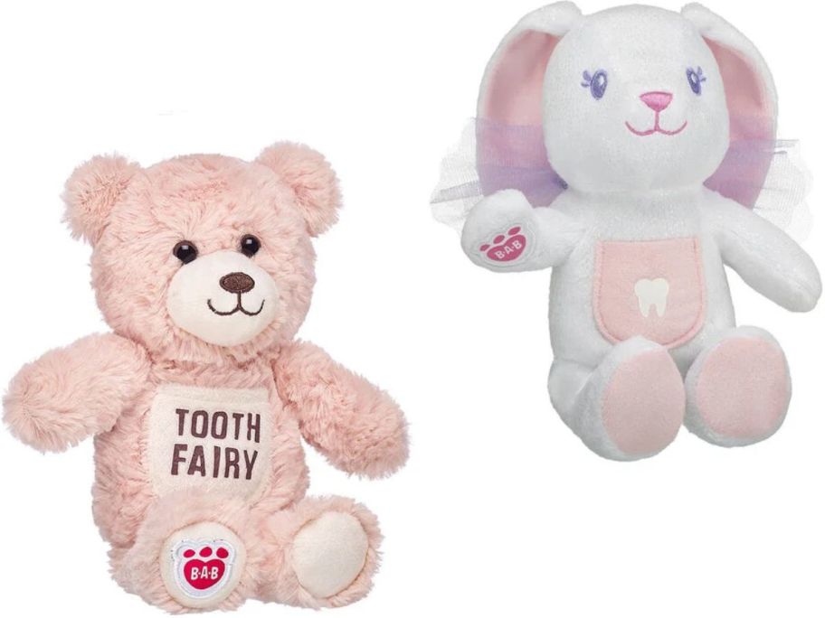 Stock images of a Build-A-Bear Tooth Fairy Bear and Bunny
