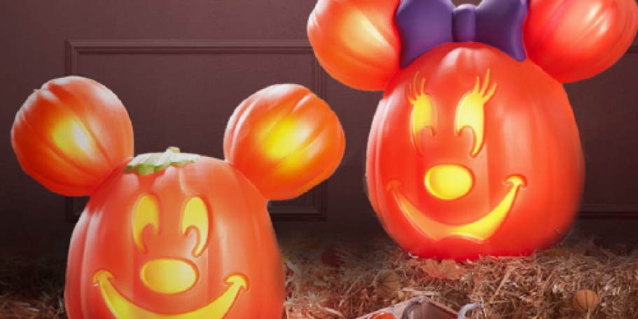 NEW Disney Mickey & Minnie Mouse Light-Up Jack ‘o Lanterns Available NOW (May Sell Out)