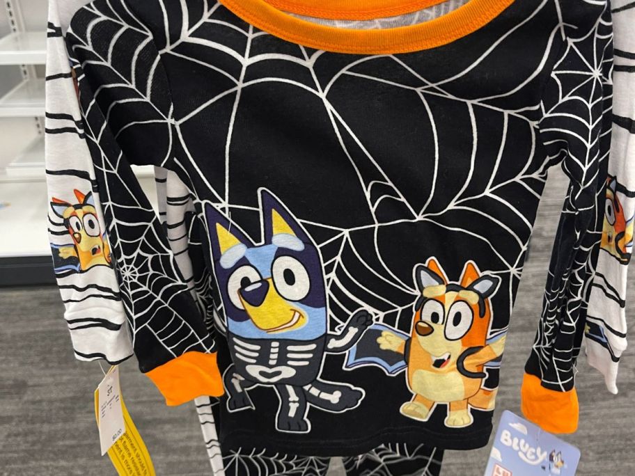Bluey Boys 4-Piece Long-Sleeve Halloween Pajama Set in store