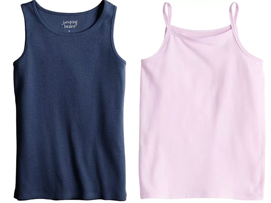 blue and purple tank top stock images 