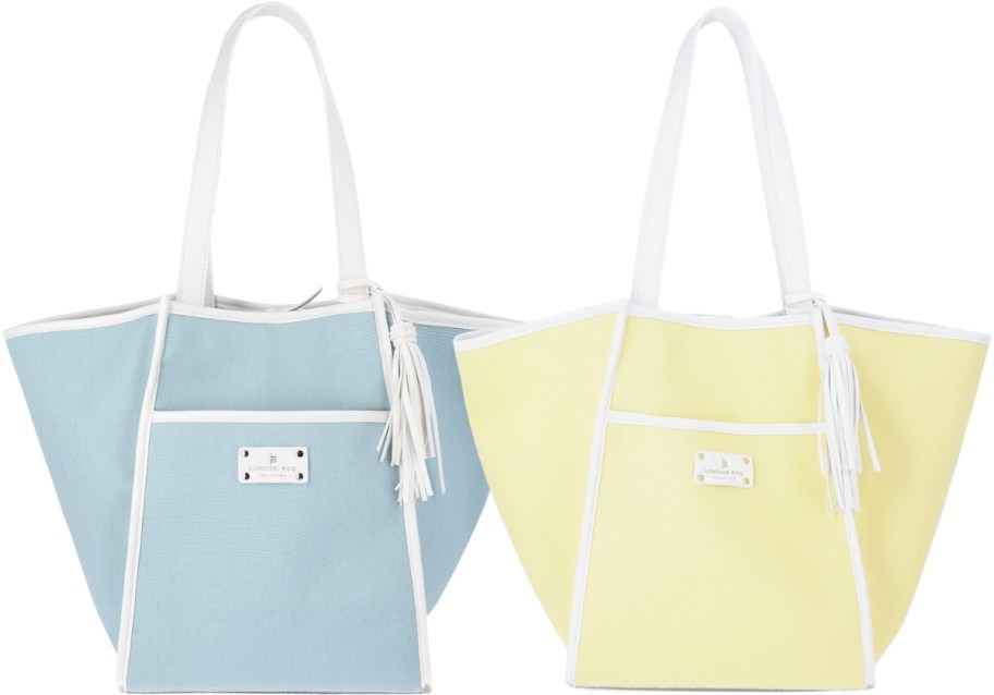 two canvas beaCH TOTES
