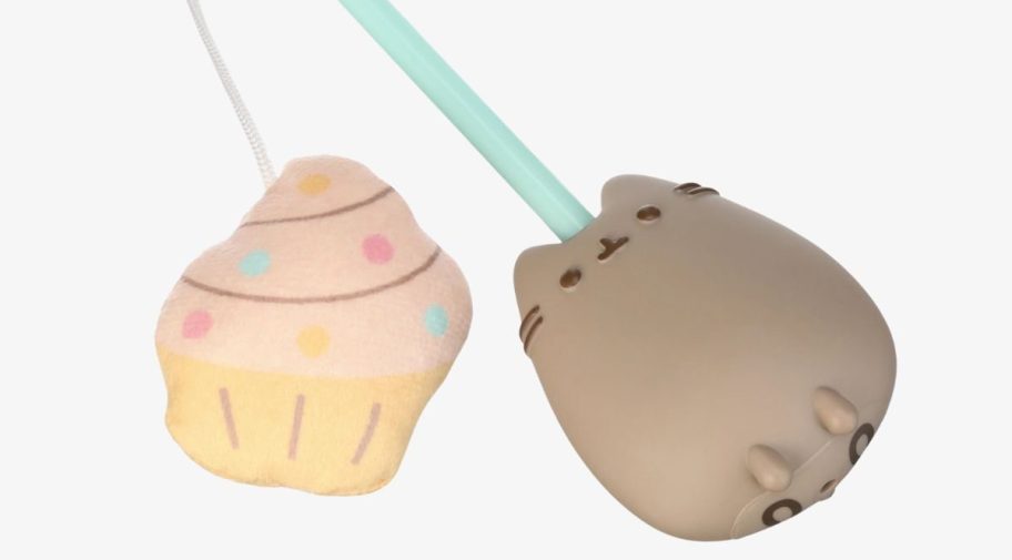 pusheen cat toy teaser wand stock image