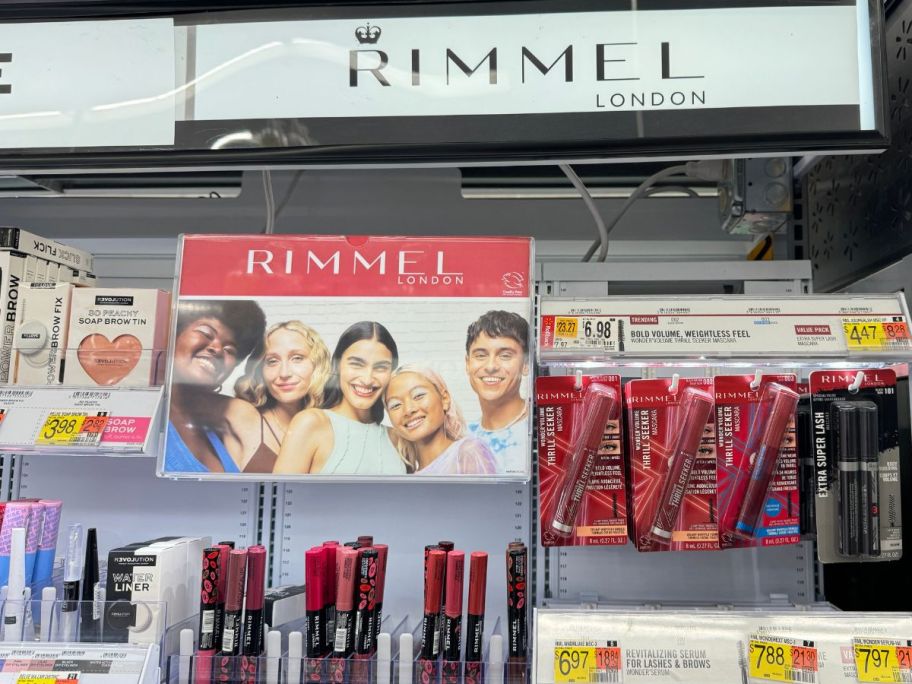 rimmel london display in store