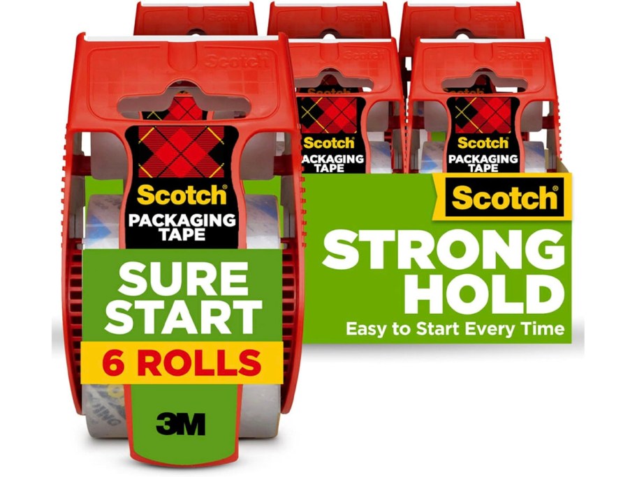 sure start shipping tapes with dispeners 