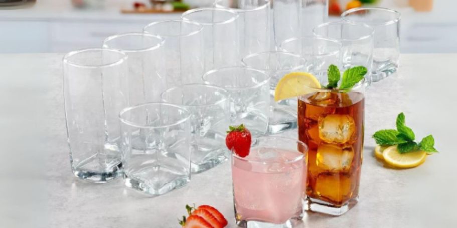 Anchor Hocking 16-Piece Drinkware Set Only $18.99 on Amazon (Reg. $40)