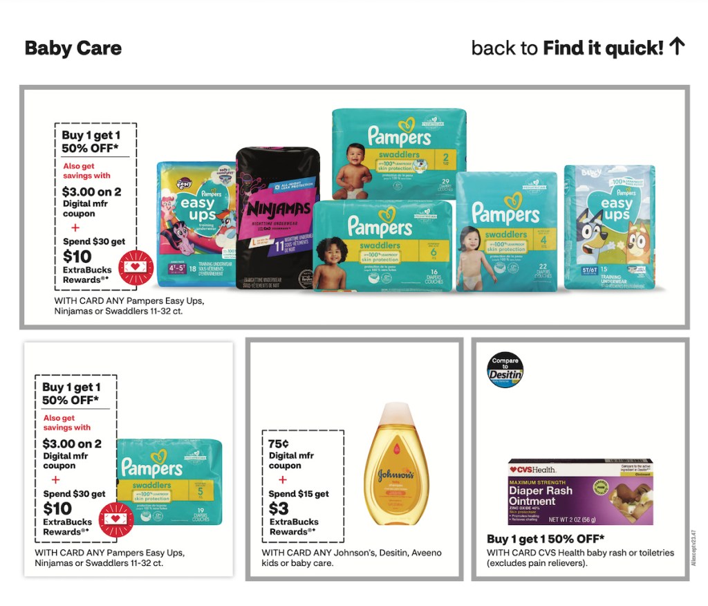 page from CVS ad