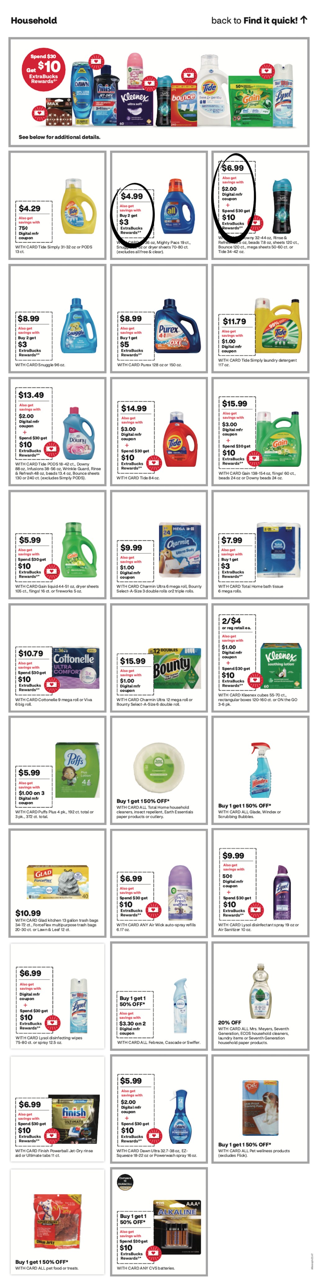 page from CVS ad