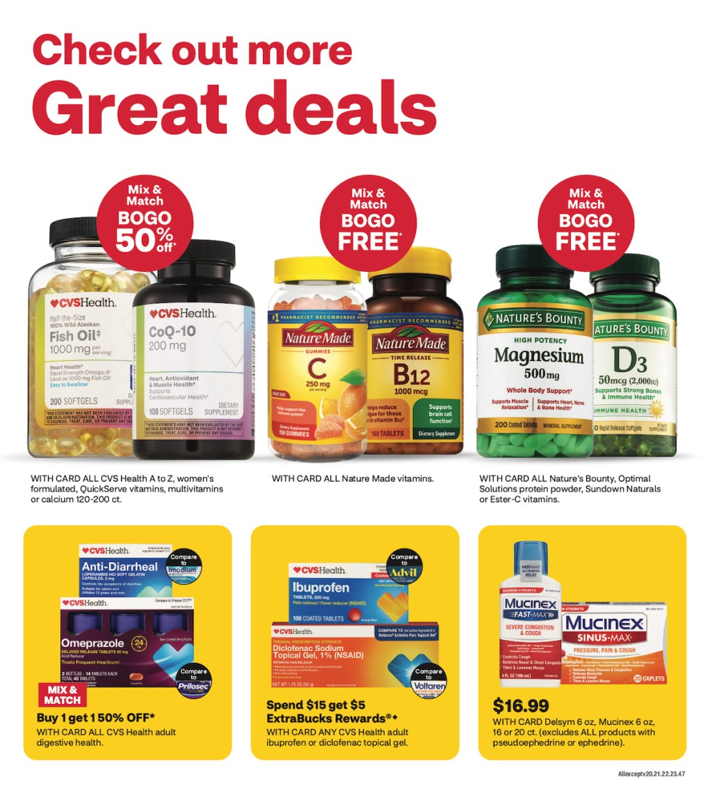 page from CVS ad