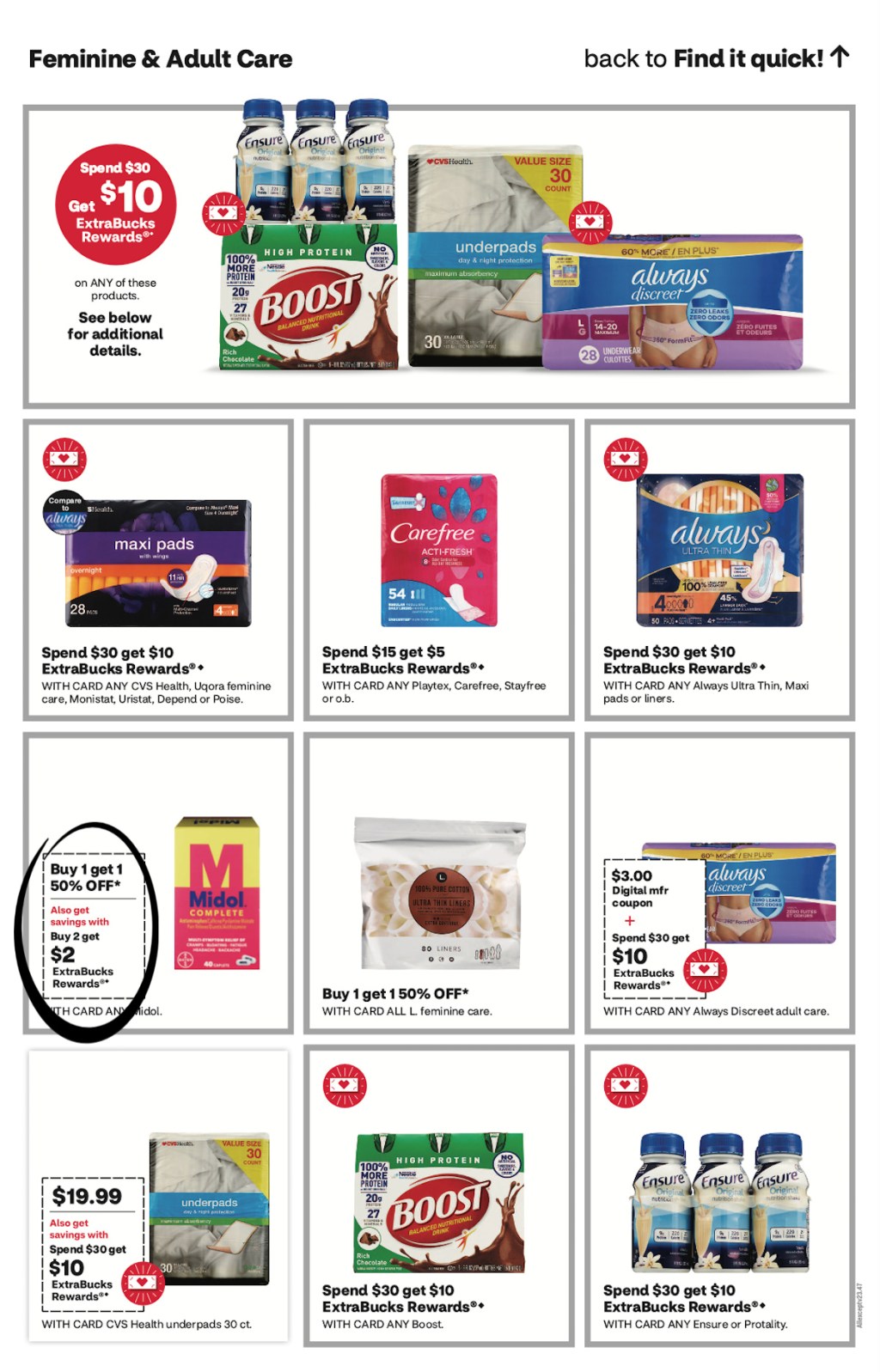 page from CVS ad