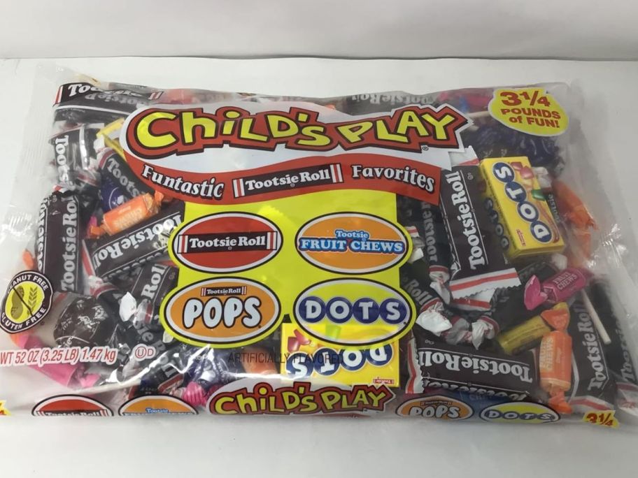 A big bag of Child's Play candy mix