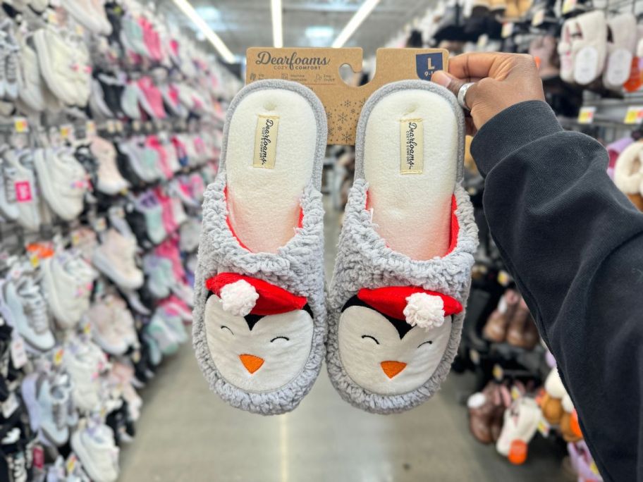 Dearfoams Cozy Comfort Slippers Penguin