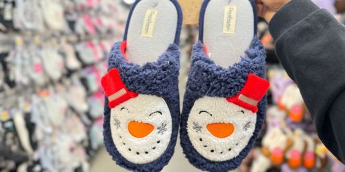 Dearfoams Cozy Comfort Christmas Slippers Just $14 on Walmart.com