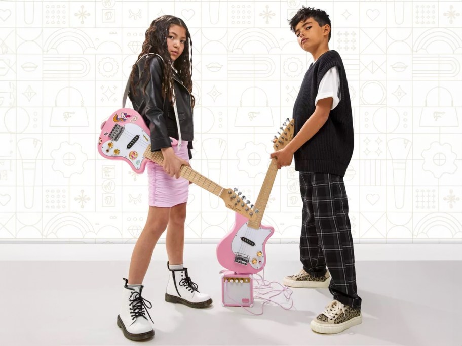 FAO Schwarz Pink Stage Stars Electric 6-String Guitar And Amp