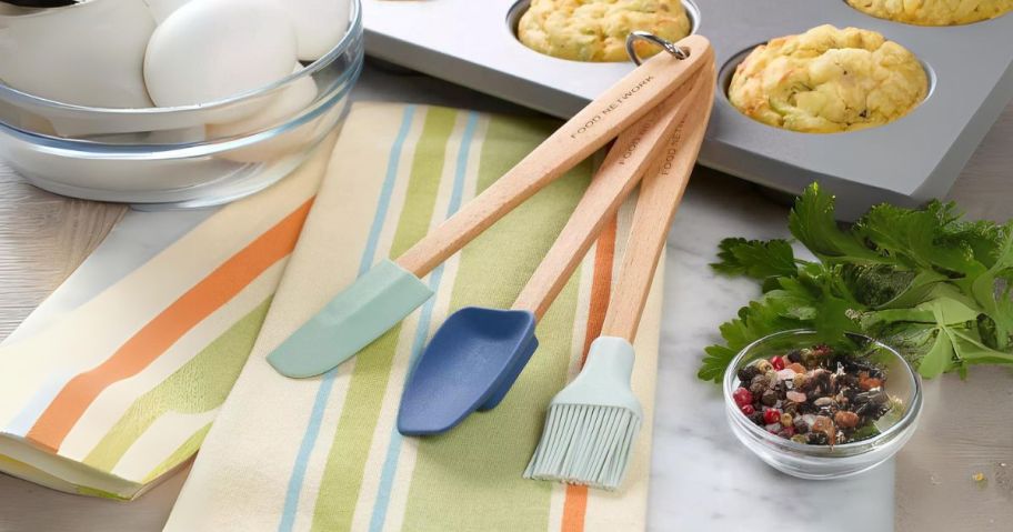 Food Network 3-Piece Mini Tool Set in kitchen