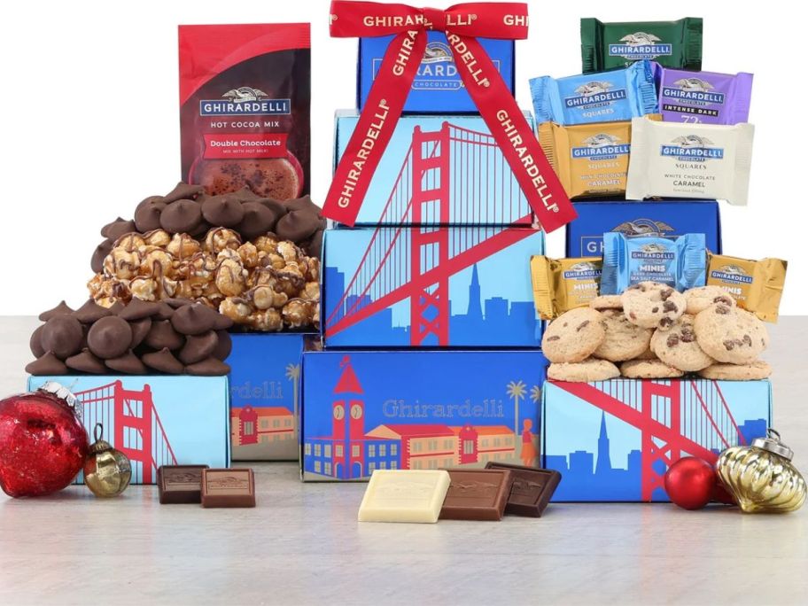 The Ghirardelli Treats Tower from Costco