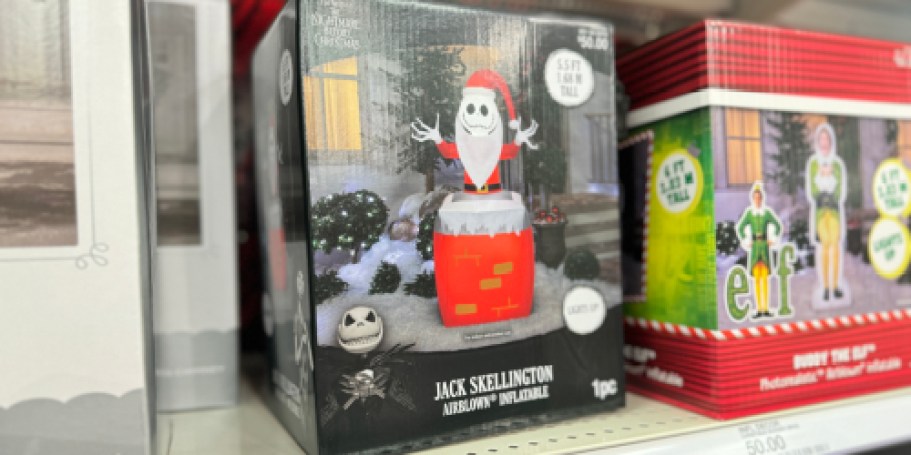 NEW Christmas Inflatables at Target | Jack Skellington, Elf, Bluey, & More!