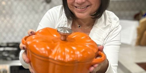 Cast Iron Pumpkin Casserole Dish from $27 Shipped