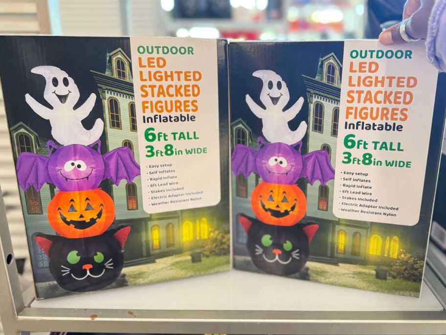 Stacked Figures 6' Light Up Halloween Inflatable