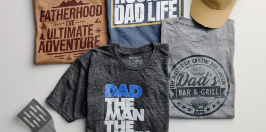 Men’s Father’s Day Graphic Tees from $4 on Kohls.com (Reg. $15)