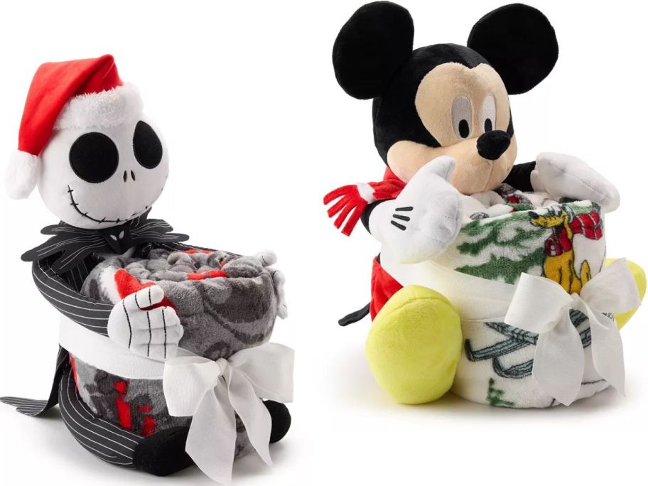 Stock images of Jack Skellington and Mickey Mouse Pillow Buddies 