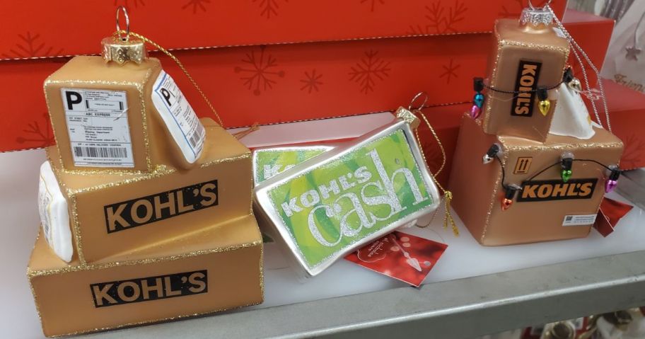 Kurt Adler Kohl's Packages and Kohl's Cash Ornaments