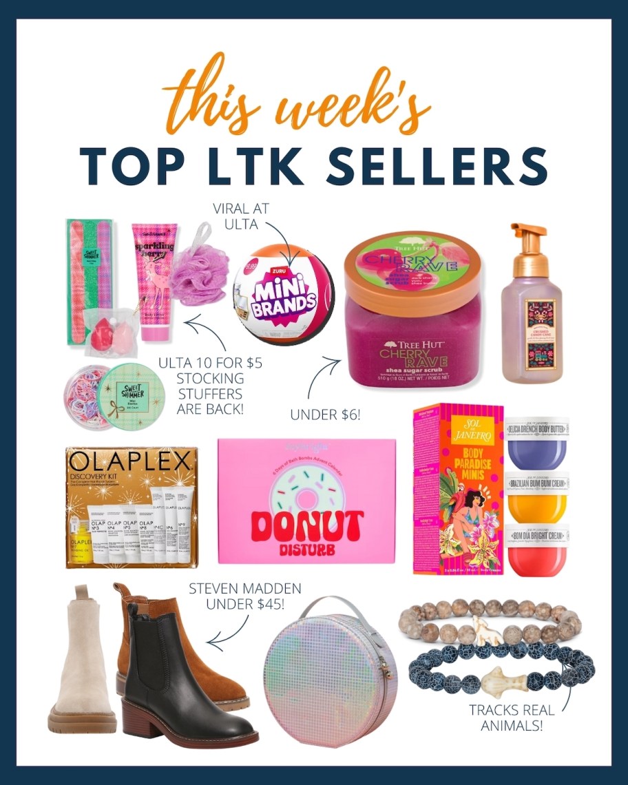 collage of this weeks top ltk sellers 