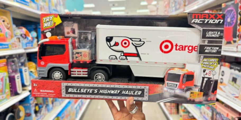 Bullseye’s Highway Hauler Only $19.99 | Includes Forklift AND Target Delivery Box!