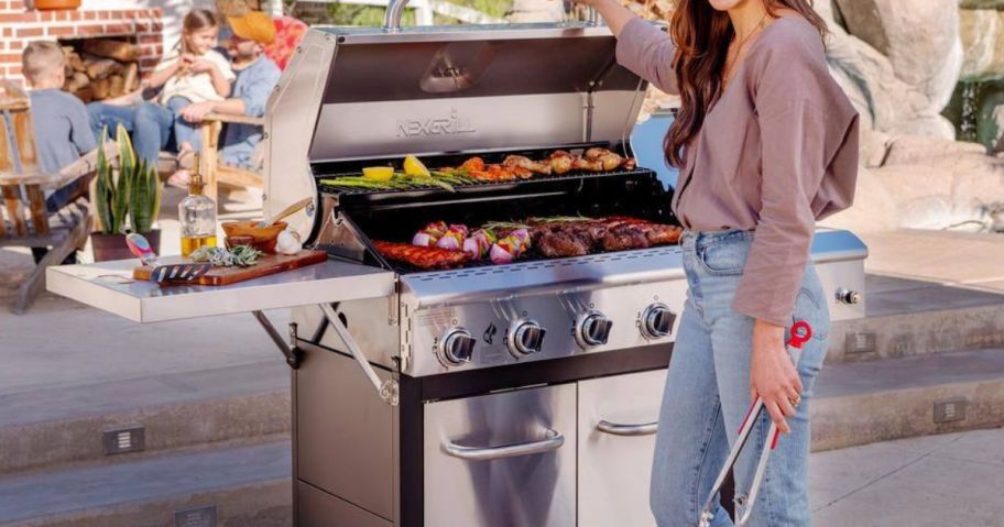 Nexgrill 5-Burner Propane Gas Grill in Stainless Steel 