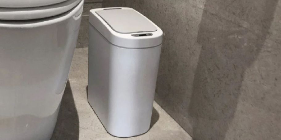 TWO Motion Sensor Bathroom Trash Cans Only $19.98 at Walmart (Just $10 Each!)