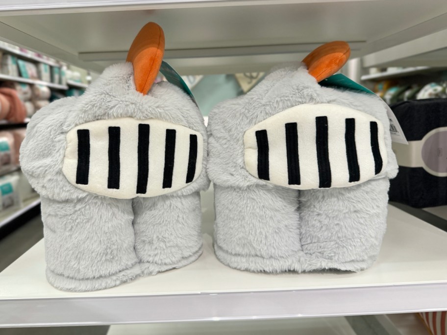 Pillowfort Knight Kids' Hooded Blanket displayed at the store