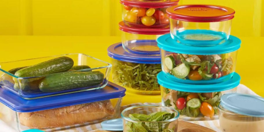 Pyrex 22-Piece Glass Food Storage Set from $23.99 on Kohls.com (Reg. $60)