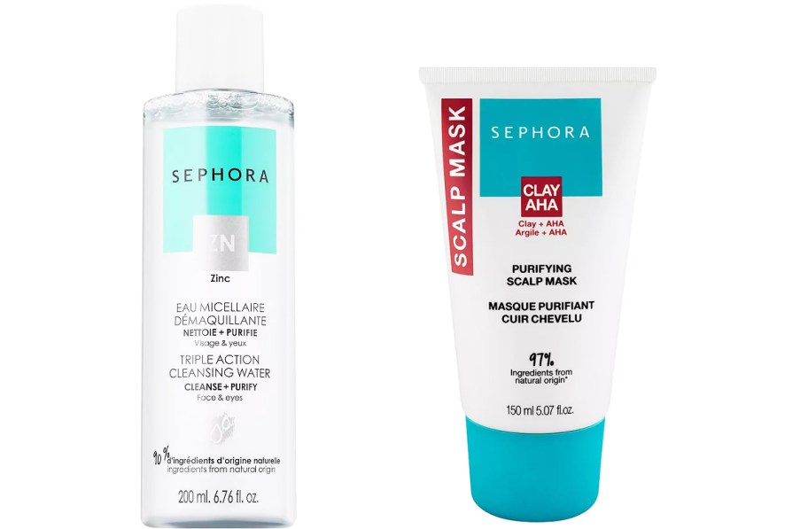 cleansing water and scalp mask