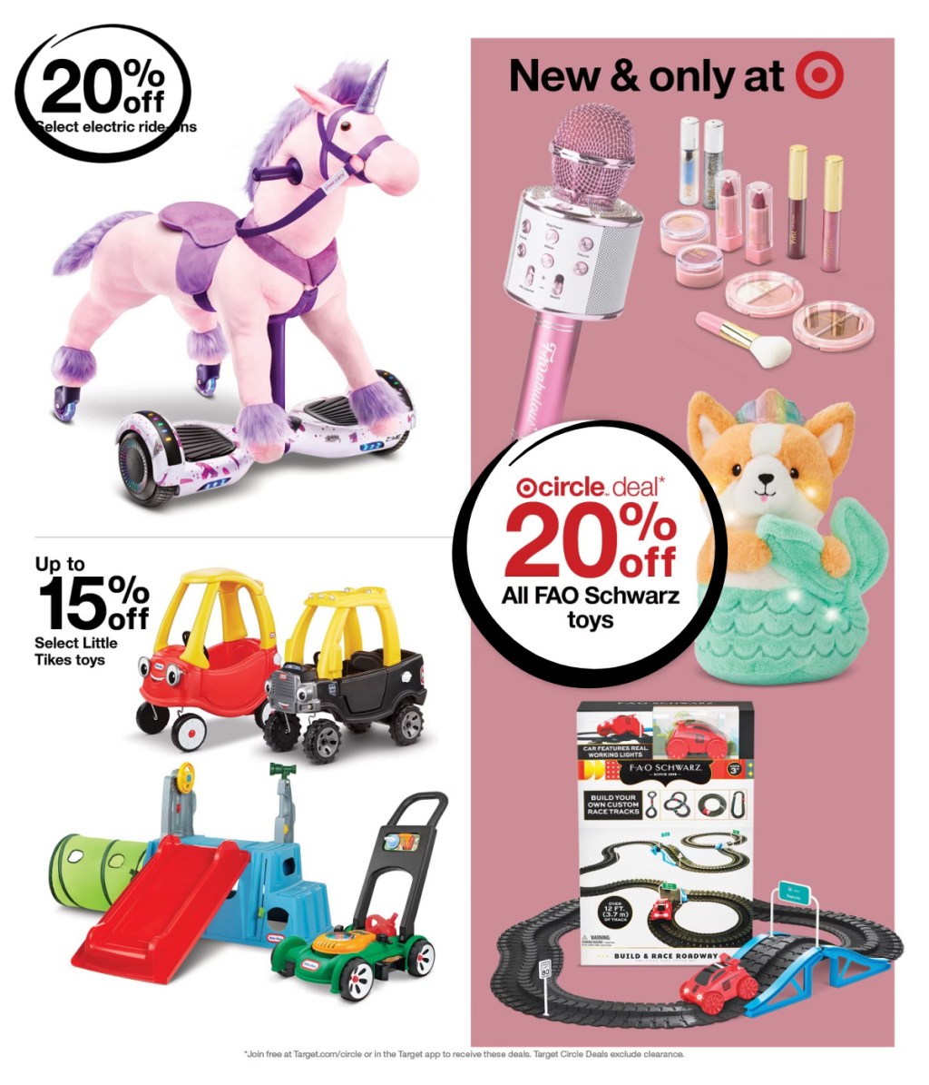 page from Target ad