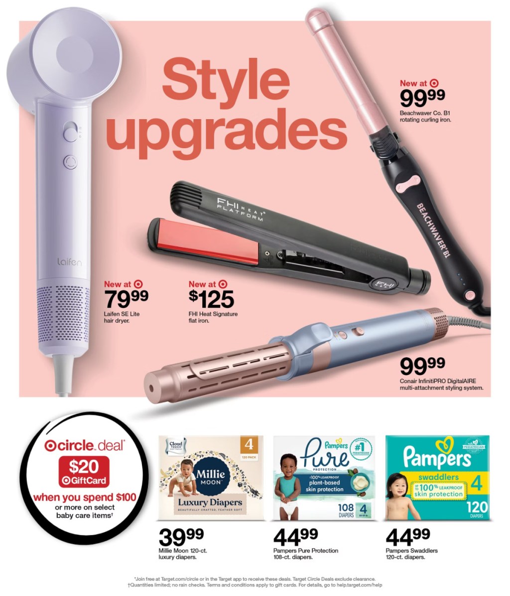 page from Target ad