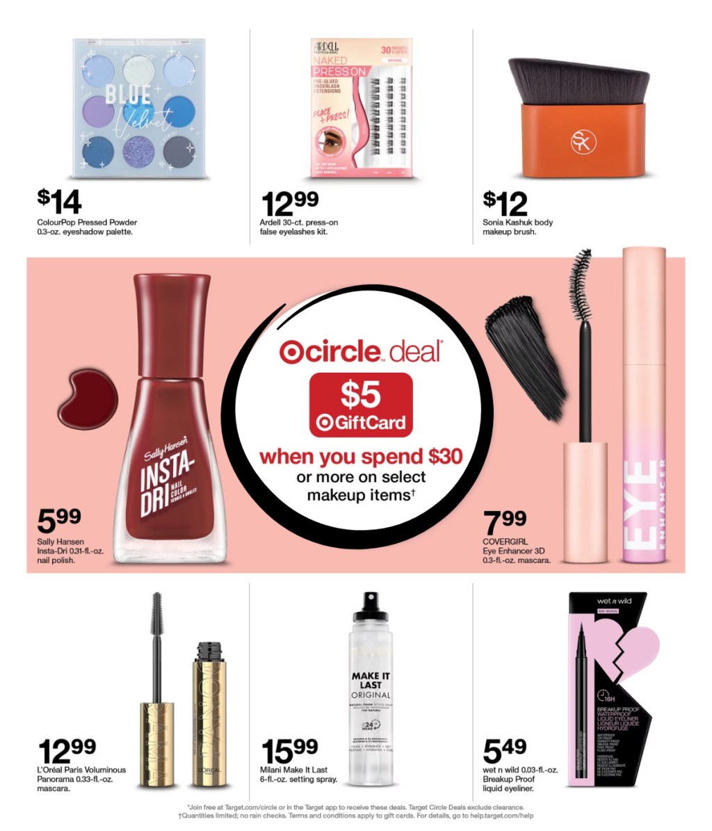 page from Target ad