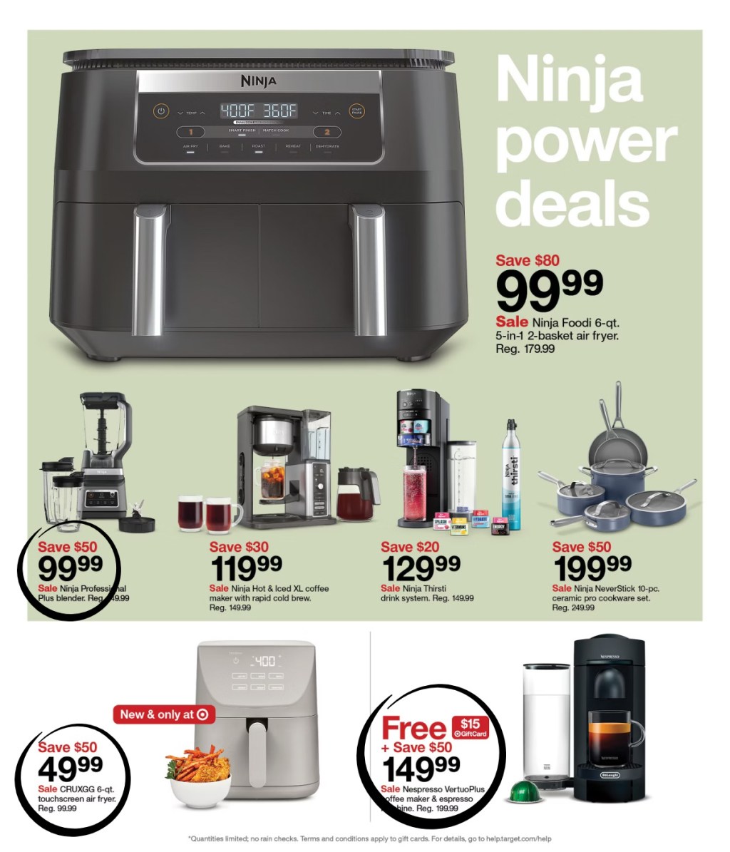 page from Target ad